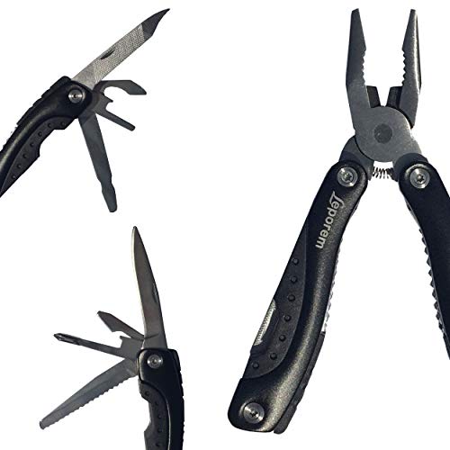 Multi Tool - 15 in 1 Premium Multitool, Multifunction Pocket Stainless Steel Knife Super Tool Set, Folding Saw, Wire Cutter, Pliers, Sheath, Multi Purpose Tools, Survival, Camping, Hunting, Fishing