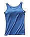 Vogue of Eden Women's Slim Fit Athletic Tank Top with Built in Sport Bra