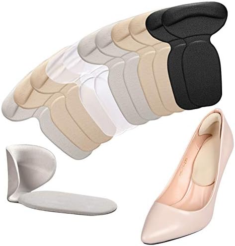 6 Pairs Heel Cushion Inserts- Shoe Heel Grips, Non Slip Gel Back of Heel Liners, Suitable for Oversized Heels Shoe Pads for Women