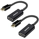 Mini DisplayPort to HDMI Adapter 2 Pack, Benfei Mini DP(Thunderbolt) to HDMI Converter Gold-Plated Cord Compatible for MacBook Pro, MacBook Air, Mac Mini, Microsoft Surface Pro 3/4, etc
