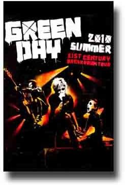Green Day Poster - 21st Century Breakdown Concert Tour 11 x 17 GreenDay 21CAdmat