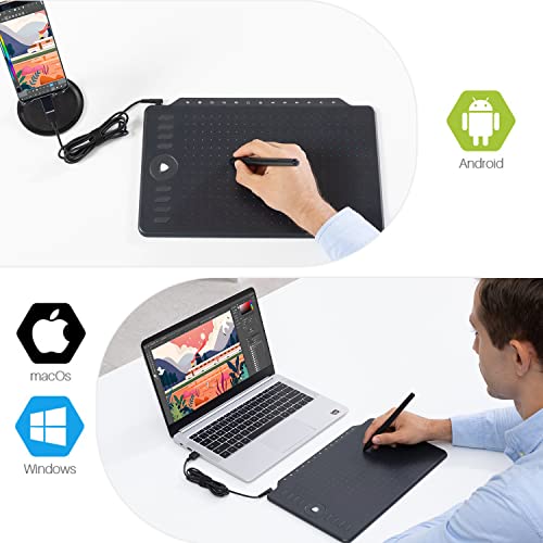 GAOMON M1220 Graphics Drawing Tablet 13 Multimedia Keys 10 x 6.25
