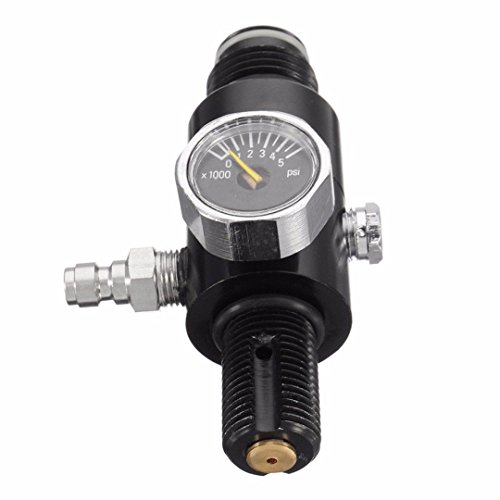 Gurlleu 4500psi High Pressure PCP Paintball Air Tank Valve Regulator & Fill Station (800PSI Output)