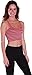Emmalise Women's Athletic Work Out Compresion Crop Sports Tank Top