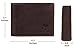 Handmade RFID Blocking Genuine Leather Bifold Wallets with Coin Pocket Designer Engraved Fashion with Card Pockets for Cash Bills By Rustic Town ~ Gift for Teen Boys Girls Men Women ( Dark Brown )