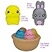 Purple Ladybug Novelty Slow Rising Easter Bunny & Friends Jumbo SQUISHIES Pack in Gift Worthy Box: Bunny, Chick, & Easter Basket Kawaii Soft Squishy Toys & Bonus Stickers Come with The Squishys!