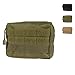 Iniftyle MOLLE Pouches - Compact Water-Resistant Multi-Purpose Tactical EDC Utility Gadget Gear Hanging Waist Bags(Horizontal Rectangle Pouch,Green)