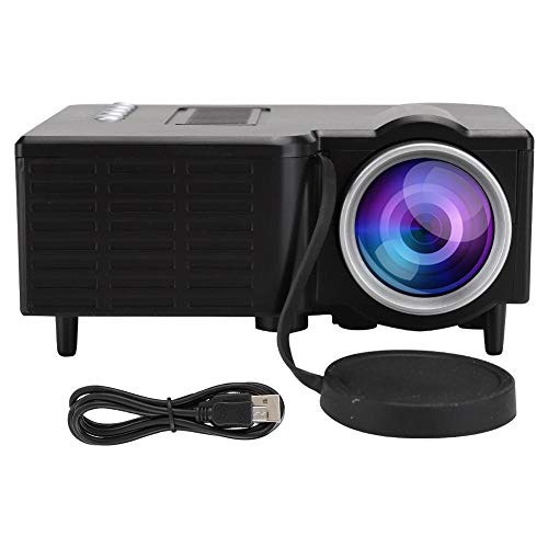 Mini HD beamer, draagbare LCD 1080P miniatuurprojector UC28c thuisbioscoop, mediaspeler, ventilator + aluminium koeler… - Afbeelding 8