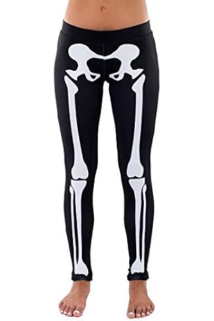 Skeleton Halloween Costume Leggings 