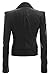 Women Stylish Ladies Women's Faux Leather Power Shoulder Coat Jacket