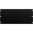 NavePoint 5U Blank Rack Mount Panel Spacer for 19-Inch Server Network Rack Enclosure Or Cabinet Black