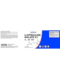 Polvo de L-citrulina Nutricost L-Citruline Malate, 1