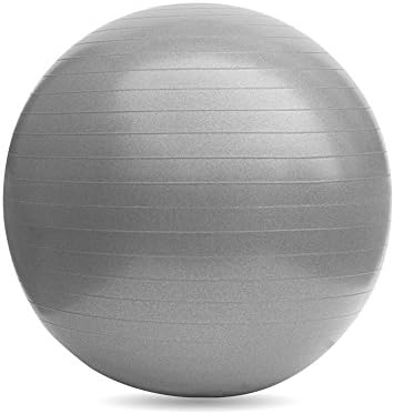 VIVINATURE Anti-slip Swiss Ball 75cm Diameter Inflatable Yoga Ball 200kg Weight Perfect for Body Balance Exercise Ball with Pump (Grey)