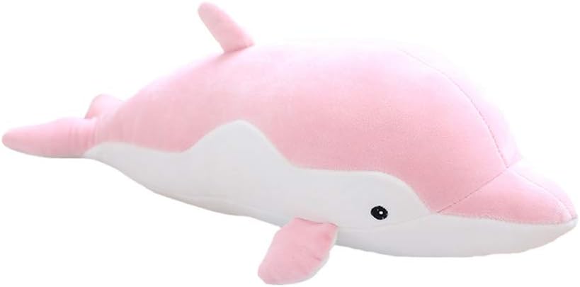 ESH7 Kawaii Soft Dolphin Plush Toys Dolls Stuffed Cute Down Cotton Animal Cushion Doll Children Kids Gift,Color Pink