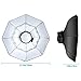 Neewer 27.5 inches/70 centimeters Folding Beauty Dish Octagonal with Center Deflector Disc, Removable Front Diffuser and Bowens Speed Ring for Monolight Studio Flash in Portrait and Event Photography