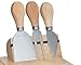 Cheese Board Set - Set Includes 3 Piece Cheese Knife Set & 4 Small Cheese Serving Forks - Plus Porcelain Dish for Sauces & Condiments by Decodyne