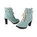Charm Foot Fashion Womens Platform High Heel Chukka Boots Western Boots