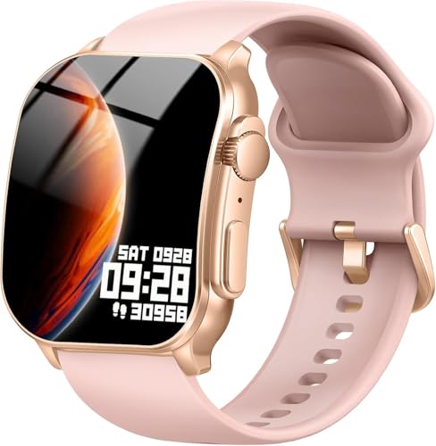 Smartwatch Damen, 2.01" HD AMOLED Display, Fitnessuhr mit Telefonfunktion