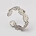 Jane Stone Fashion Flower Shape Silver Color Toe Ring Vintage Statement Jewelry (R0060)