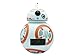 BulbBotz Star Wars BB-8 Kids Light up Alarm Clock | White/Orange | Plastic | 3.5 inches Tall | LCD Display | boy Girl | Official