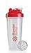 BlenderBottle Classic (Discontinued Style), 28-Ounce, Clear/Red