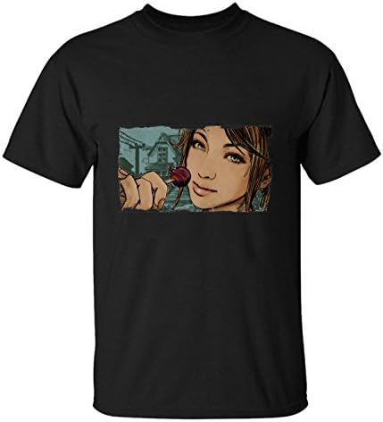 ReRabbit beautiful girl with lollipop Tee For Mens XS black