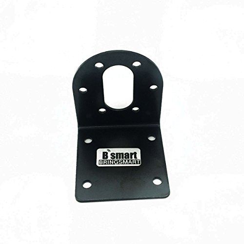 Bringsmart Black Mounting Bracket for 37mm Gearbox Diameter Gear Motor Parts Fixed DIY Experiment (37mm)
