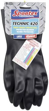 Lehigh Spontex 33546 Technic 420 Black Neoprene Glove (Large)