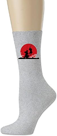 Unisex Japan Flag And Fencing Fashion Crew Dress Sock