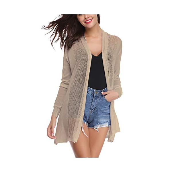 lightweight waterfall cardigan