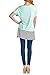 82 Days Women'S Rayon Short Sleeves Loose Fit Tunic With Stripe Contrast - Solid