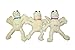 Multipet's 6-Inch Plush Flea Dog Toy, Medium (Assorted Colors)