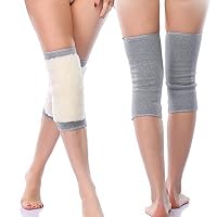 Ausom Women Men Thicken Cashmere Wool Winter Warm Thermal Knee Warmers Leg Warmers Sleeve Knee Brace Support Pads for Arthritis Dance Yoga