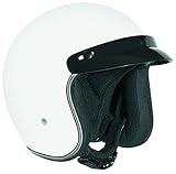 Vega X380 Open Face Helmet (White, Large)