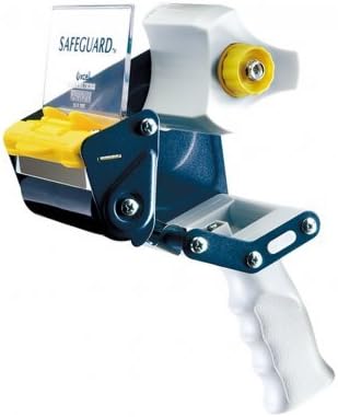 T.R.U. EC-406 Blue/Gray Premium Carton Sealing Hand Held Tape Dispenser: 4 in. Wide (3 in. core) (Pack of 10)