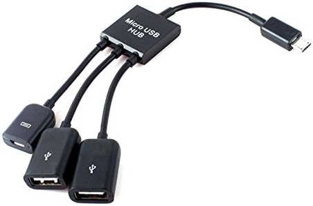 Dual Micro USB 2.0 Host OTG HUB Adapter Connector Splitter Cable for Samsung Galaxy S3 S4 Google Nexus