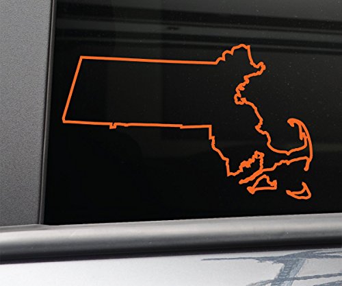 Massachusetts Vinyl Decal Laptop Car Truck Bumper Window Sticker, 6.5