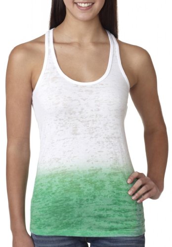 Yoga Clothing For You Ladies Ombre Burnout Tank Top, Medium Envy Green