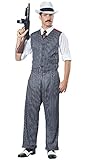 California Costumes Men's Mobster Costume, Black/White, X-Large