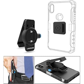 LOVPHONE Phone Belt Clip for iPhone 11,11 Pro,11 Pro Max,X, XS, XS Max, XR, 8,8 Plus,7,7 Plus, 6, 6s Plus, 5s, 5c, se and Samsung Galaxy Note 8,S8 S7 S6 Edge, LG or Any Phone