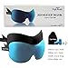 DIGITWHALE 3D Sleep Mask | Comfortable Memory Foam Eye Cover for Sleeping, Napping & Long Flights | Oeko-Tex Compliant | Silk Travel Pouch & Earplugs Included | for Men, Women & Kids | Pack of 2