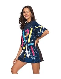Brillante Lentejuelas Hip Hop Jazz Dancing Camiseta Vestido Noche Fuera Clubwear