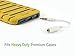 Cellet Gold Plated 3.5mm TRRS Male to Female Audio Adapter for Mobile Credit Card Reader, Square, Headphones, Audio Aux, 6 Inch (White)
