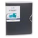 DocIt 8 Pocket Folder, Multi Pocket Folder Perfect for School, Office and Project Organization, Expanding Folder Holds 200 Letter Size Papers, Grey (00908-GY)