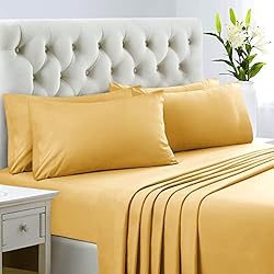 HOMEIDEAS King Size Bed Sheets - 6 Piece Set