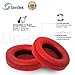 Studio 2 Memory Foam Ear Pads - Protein Leather Replacement Parts Ear Cushion Cover Earpads Ear Cups for Beats Studio 2.0 Wired/Studio 2.0 Wireless B0500 / B0501 Headphone - Red