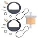 Harbot (Pack of 2 25 757 01-S Carburetor Repair Rebuild Overhual Kit with Fuel Filter for Kohler K90 K91 K141 K160 K161 K181 K191 K241 K301 K321 K341 K482 K532 K-Series Engine primary