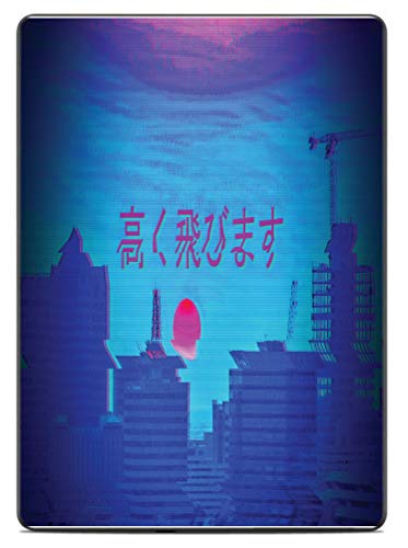 egeek amz Vaporwave Japanese Sunset Design Vinyl Sticker Decal Skin for Kindle (8th Gen)