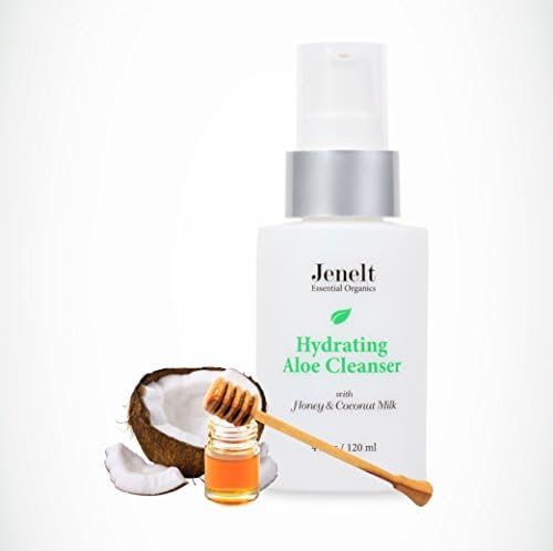 Organic Aloe-based Cleanser w/ Coconut Milk &amp; Honey - Soothing Face Cleanser For All Skin Types - Fragrance &amp; Colorant Free