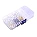 Supla 10 Styles Earring Back Clips Bullet Shape Earring Backs Butterfly Metal Rubber Plastic Secure Earring Backs for Safety, 1040 Pieces